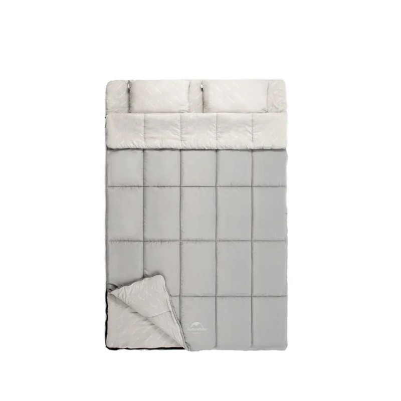 śpiwór double with pillow nh21msd05-grayish brown NATUREHIKE