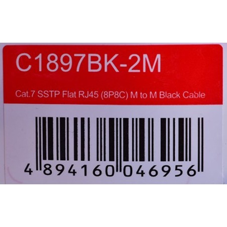 UNITEK KABEL SIECIOWY ETHERNET RJ45 PŁASKI, CAT.7, 2M