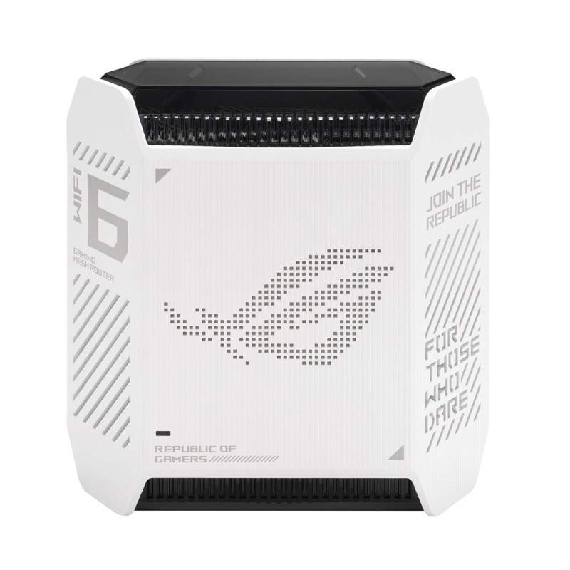 ASUS ROG Rapture GT6 Tri-band (2.4 GHz/5 GHz/5 GHz) Wi-Fi 6 (802.11ax) Biały 4 Wewnętrzne ASUS ROG Rapture GT6 Tri-band (2.4 GHz/5 GHz/5 GHz) Wi-Fi 6 (802.11ax) Biały 4 Wewnętrzne