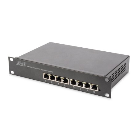 Digitus 8-portowy przełącznik gigabitowy, 10 cali, niezarządzalny