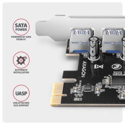 Axagon PCEU-430RS adapter Wewnętrzny USB 3.2 Gen 1 (3.1 Gen 1)