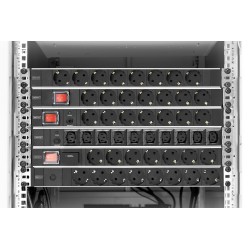 Digitus Listwa zasilająca PDU 19" Rack, 7x gniazdo schuko, 2.0m, 1x wtyk unischuko, 16A, wł./wył., zabezpieczenie przepięciowe,