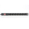 Digitus Listwa zasilająca PDU 19" Rack, 7x gniazdo schuko, 2.0m, 1x wtyk unischuko, 16A, wł./wył., zabezpieczenie przepięciowe,