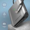 Axagon CRE-S3C czytnik kart USB 3.2 Gen 1 (3.1 Gen 1) Type-C Szary