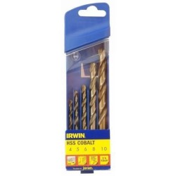 IRWIN wiertło kobalt kpl. 5szt. 4.0, 5.0, 6.0, 8.0, 10.0 mm