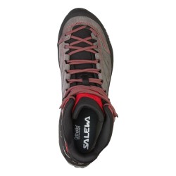 Salewa MTN Trainer Mid GTX Męski Dorosły Ciemnoszary, Szary, Czerwony