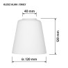 Lampa wisząca Activejet AJE-ALMA 3P E27 3x40W