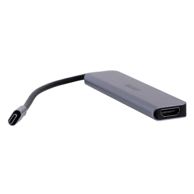 UNITEK HUB USB-C 7W1, HDMI 4K, PD 100W, 5GBPS, ALU UNITEK HUB USB-C 7W1, HDMI 4K, PD 100W, 5GBPS, ALU