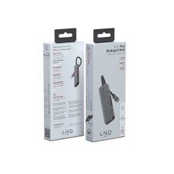 LINQ HUB USB-C 5IN1 PRO MULTIPORT (HDMI 2.0 4K/60HZ, USB-C PD 100 W DO ZASILANIA, USB-C 3.2 GEN2, 2X USB-A 3.2 GEN2)