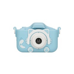 Extralink Aparat cyfrowy Kids Camera H27 Dual Niebieski 1080P 30fps, wyświetlacz 2.0"