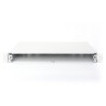 Panel krosowy FO bez płyty czołowej 19'' 1U, wysuwany, dławnica PG13.5 i PG16, opaski/uchwyty, szary