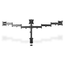 Stojak biurkowy potrójny (zacisk) 3xLCD max. 27"max. 8kg uchylno-obrotowy 360° (PIVOT)
