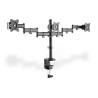 Stojak biurkowy potrójny (zacisk) 3xLCD max. 27"max. 8kg uchylno-obrotowy 360° (PIVOT)
