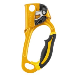 Przyrząd zaciskowy Petzl ASCENSION prawy czarno-żółty