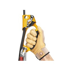 Przyrząd zaciskowy Petzl ASCENSION prawy czarno-żółty
