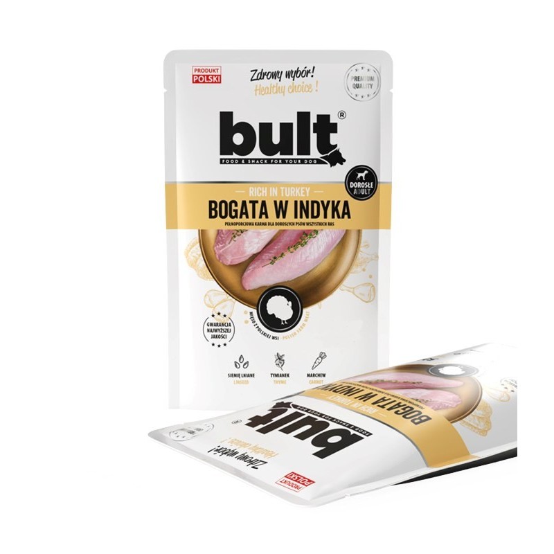 BULT mielonka bogata w indyka saszetka dla psa 100g BULT mielonka bogata w indyka saszetka dla psa 100g