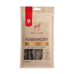 MACED Kabanosy wołowe z ryżem - przysmak dla psa - 100 g