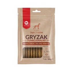 MACED Gryzak Funkcjonalny z Miętą i Zieloną Herbatą - gryzak dla psa - 100 g