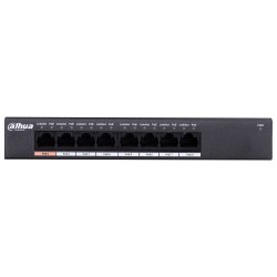 Dahua Europe PFS3008-8GT-96 łącza sieciowe Nie zarządzany L2 Gigabit Ethernet (10/100/1000) Czarny Obsługa PoE