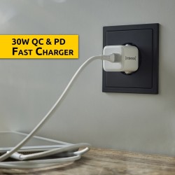 Intenso 7803032 ładowarka do urządzeń przenośnych Power bank, Tablet, Telefon, Uniwersalne Biały Prąd przemienny Szybkie
