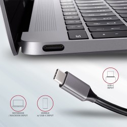 Axagon HMC-5 stacja dokująca Przewodowa USB 3.2 Gen 1 (3.1 Gen 1) Type-C Szary
