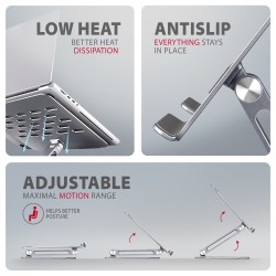 Stojak na laptopa 10-16" ALUMINUM HQ AXAGON