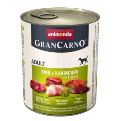ANIMONDA Grancarno Adult wołowina, królik i zioła - mokra karma dla psa - 800g