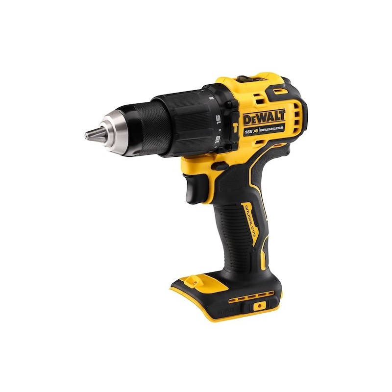 DeWALT DCD709N-XJ wiertło 1650 RPM Zamek centralny 1,2 kg Czarny, Żółty DeWALT DCD709N-XJ wiertło 1650 RPM Zamek centralny 1,2 kg Czarny, Żółty