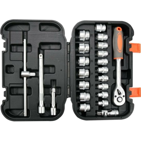 Zestaw narzędziowy 3/8" 22-elementowy STHOR 58661