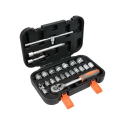 Zestaw narzędziowy 3/8" 22-elementowy STHOR 58661