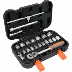 Zestaw narzędziowy 3/8" 22-elementowy STHOR 58661