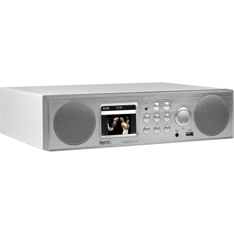 Radio Imperial DABMAN i450 DAB+/FM srebrzysta biel Radio Imperial DABMAN i450 DAB+/FM srebrzysta biel