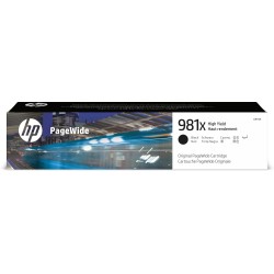 HP Oryginalny czarny wkład atramentowy 981X PageWide o dużej pojemności