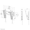 Neomounts NM-W125BLACK uchwyt do telewizorów 101,6 cm (40") Czarny