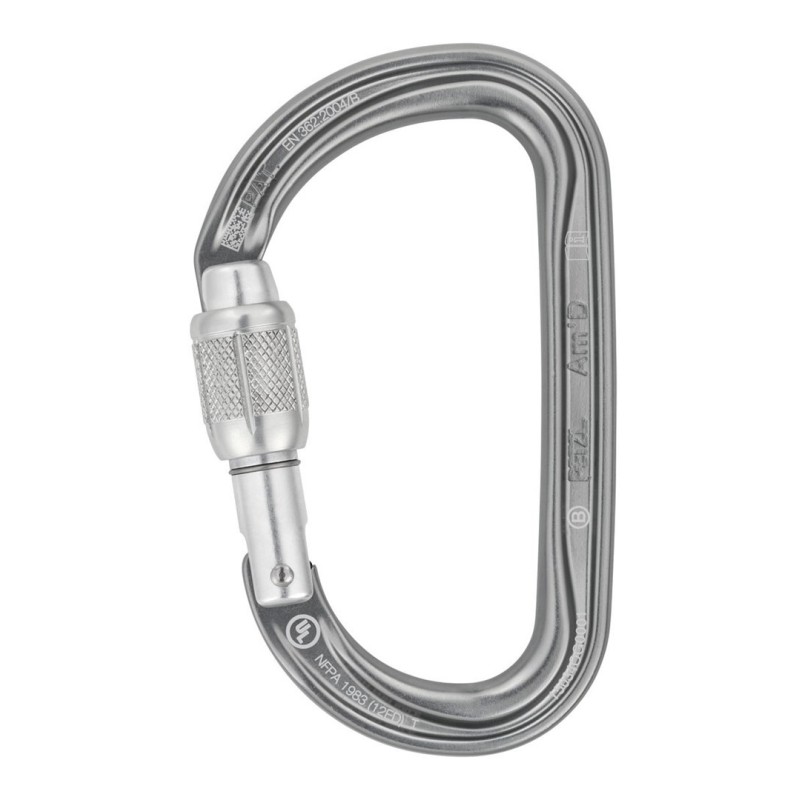 Petzl Am’D Zapięcie z blokadą W kształcie litery D Aluminium Szary 1 szt.