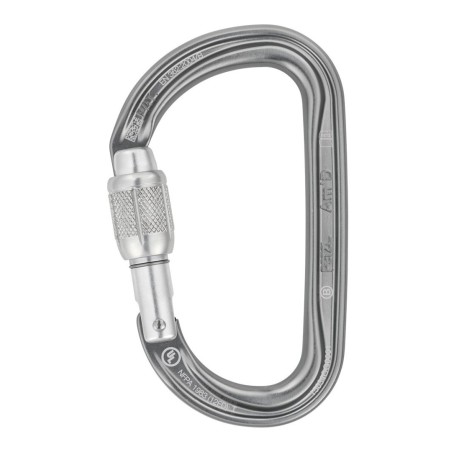 Petzl Am’D Zapięcie z blokadą W kształcie litery D Aluminium Szary 1 szt.
