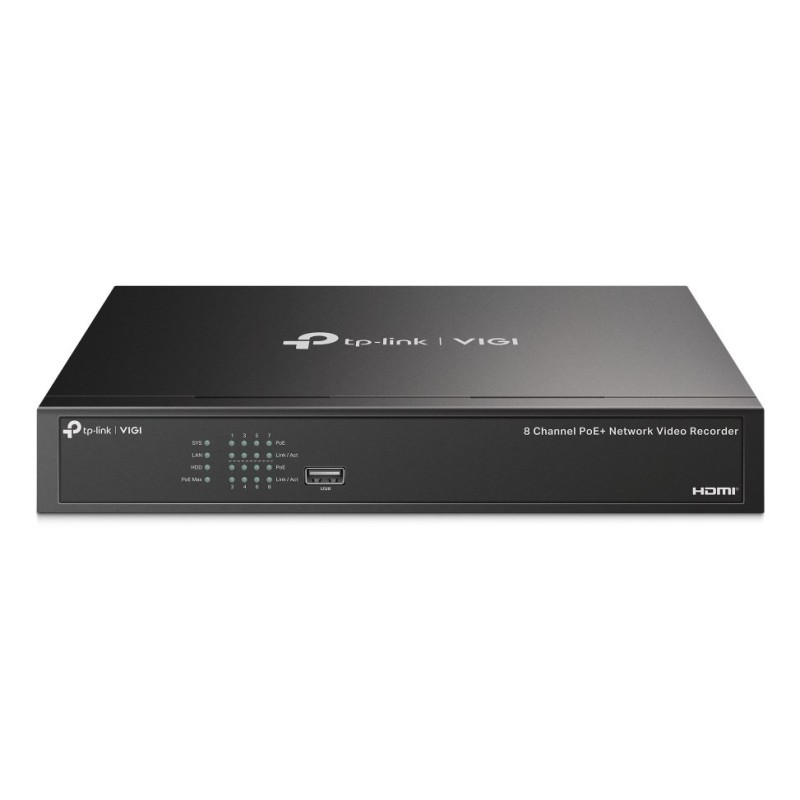 Rejestrator sieciowy TP-LINK VIGI NVR1008H-8P, 8 kanałów PoE+ Rejestrator sieciowy TP-LINK VIGI NVR1008H-8P, 8 kanałów PoE+