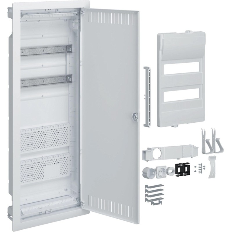 Rozdzielnia plastikowa PT hybrydowa 24M 2x płyta montażowa IP40 865x335x90 drzwi perforowane Volta.Hybrid