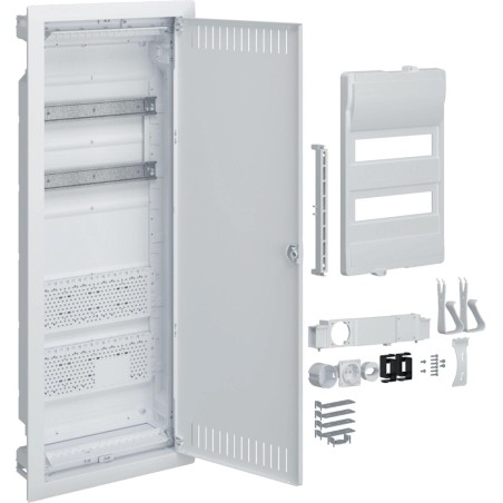 Rozdzielnia plastikowa PT hybrydowa 24M 2x płyta montażowa IP40 865x335x90 drzwi perforowane Volta.Hybrid
