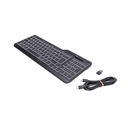 Klawiatura HP 400 Backlit Wired Keyboard przewodowa czarna 7N7C0AA