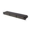 PATCH PANEL 48 PORT 1U 19" KAT.6A FTP EKRANOWANY CZARNY LANBERG
