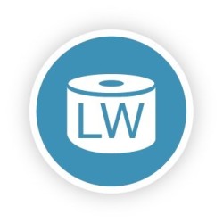 LW Adresowa etykieta biała 25x25mm/2 rolki 850 etykiet