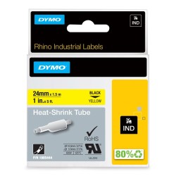 DYMO Przemysłowe Rurki Termokurczliwe - 24mm x 1,5m
