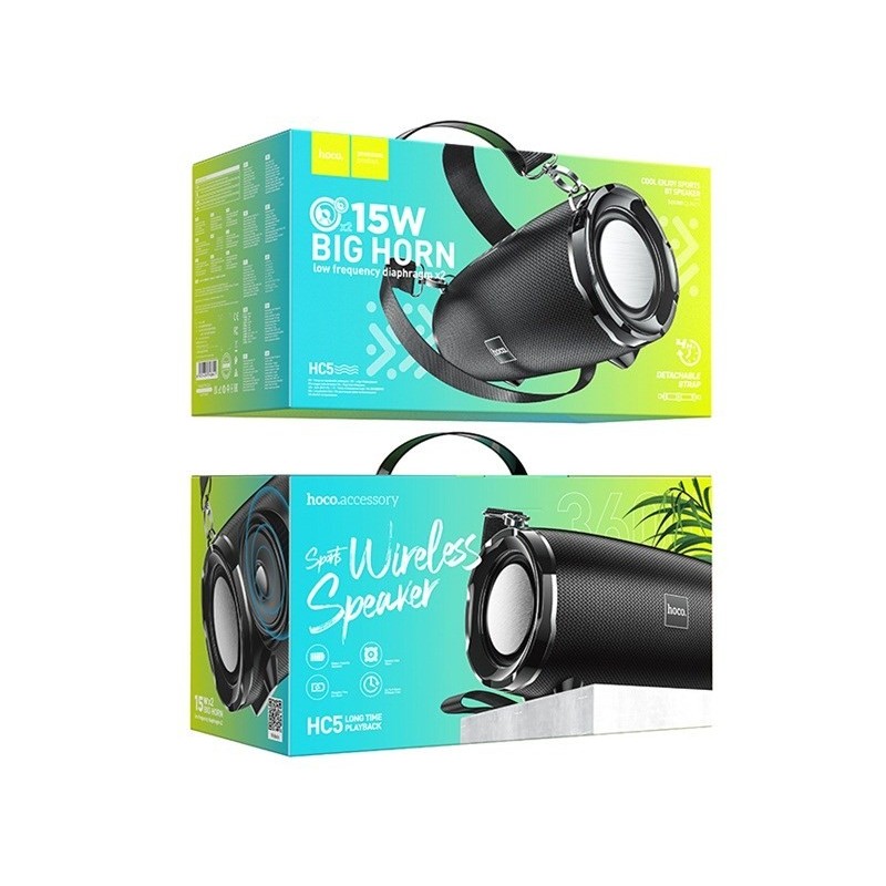 Głośnik bluetooth Hoco HC5 Cool Enjoy (czarny) Głośnik bluetooth Hoco HC5 Cool Enjoy (czarny)