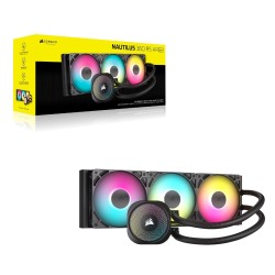 Corsair NAUTILUS 360 RS ARGB Procesor Chłodnica powietrza Czarny