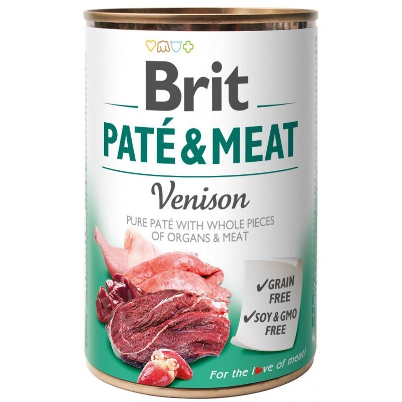 BRIT PATÉ & MEAT z dziczyzną - mokra karma dla psa - puszka - 400 g BRIT PATÉ & MEAT z dziczyzną - mokra karma dla psa - puszka - 400 g