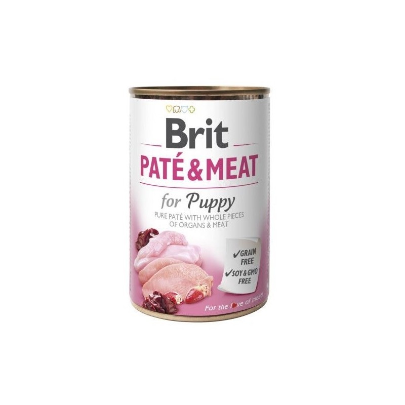 BRIT PATÉ & MEAT kurczak - mokra karma dla szczeniąt - puszka - 400 g BRIT PATÉ & MEAT kurczak - mokra karma dla szczeniąt - puszka - 400 g