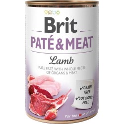 Karma BRIT PATÉ & MEAT z jagnięciną - mokra karma dla psa 400g