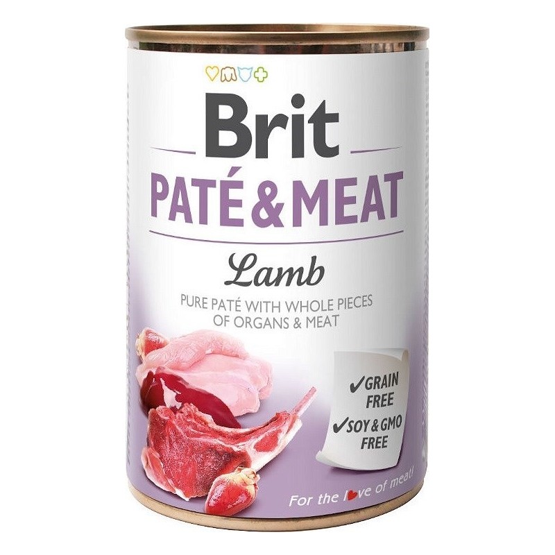 Karma BRIT PATÉ & MEAT z jagnięciną - mokra karma dla psa 400g Karma BRIT PATÉ & MEAT z jagnięciną - mokra karma dla psa 400g