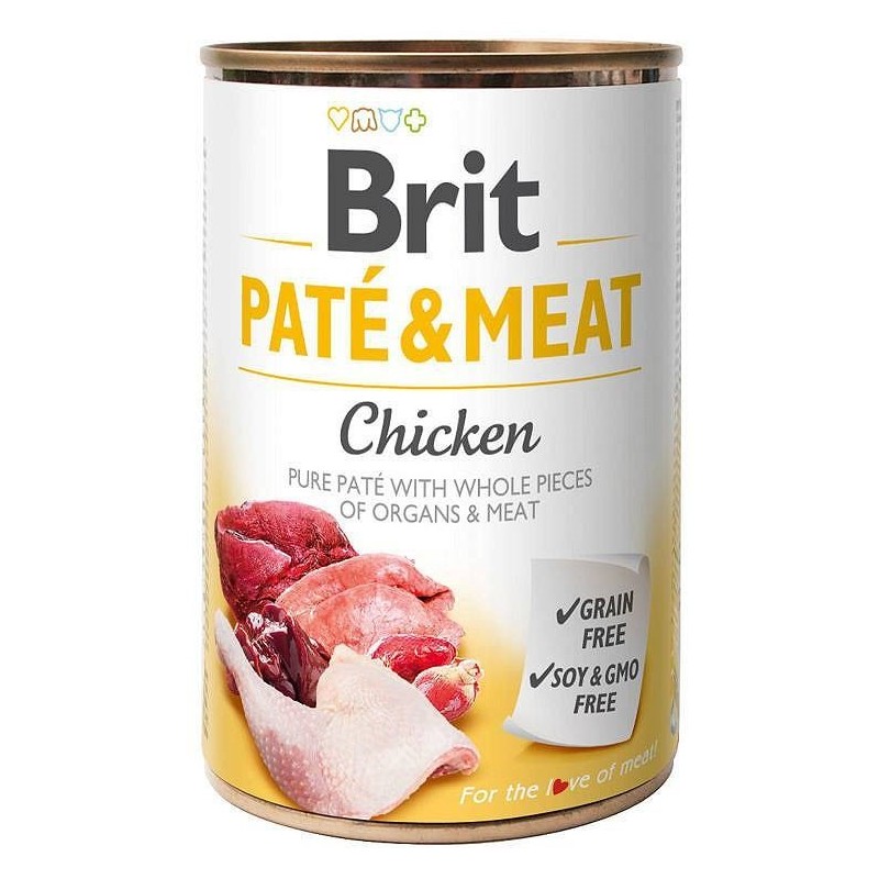 Karma BRIT PATÉ & MEAT z kurczakiem -mokra dla psa 400g Karma BRIT PATÉ & MEAT z kurczakiem -mokra dla psa 400g